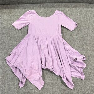 Tea Collection lavender fairy twirl dress with asymmetrical skirt, size 3T